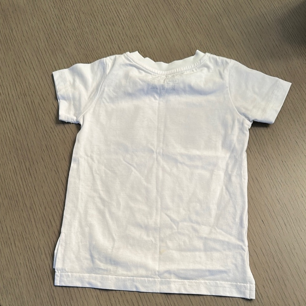 Kids White Graphic T-Shirt - Picture 2 of 3